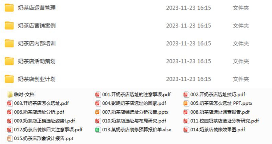 奶茶店运营管理资料、营销活动方案 一整套奶茶店开店运营管理