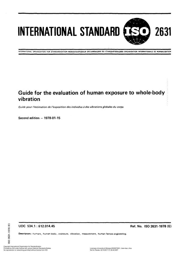 ISO 2631 1978.01.15