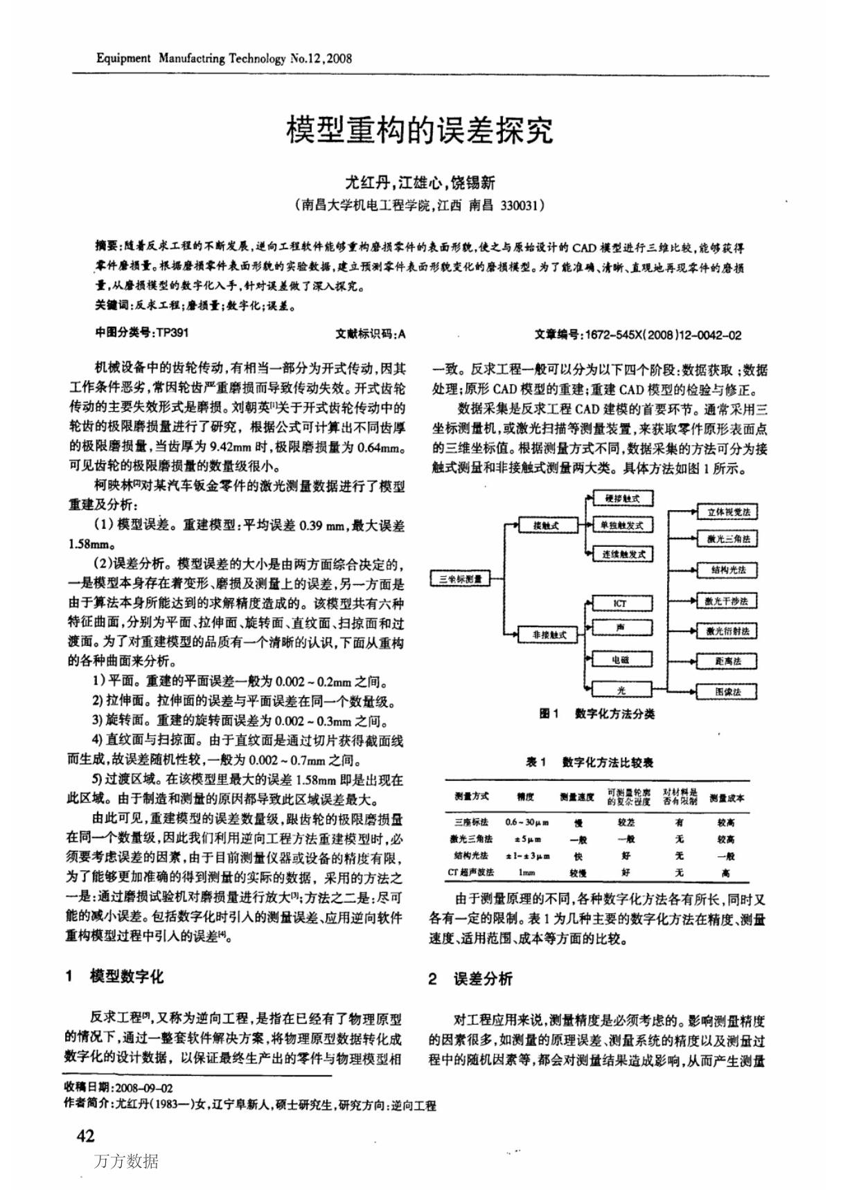 模型重构的误差探究