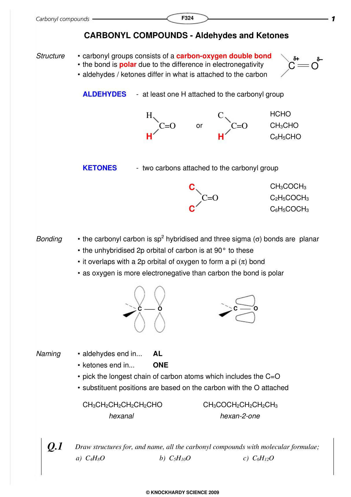 Carbonyl Compounds