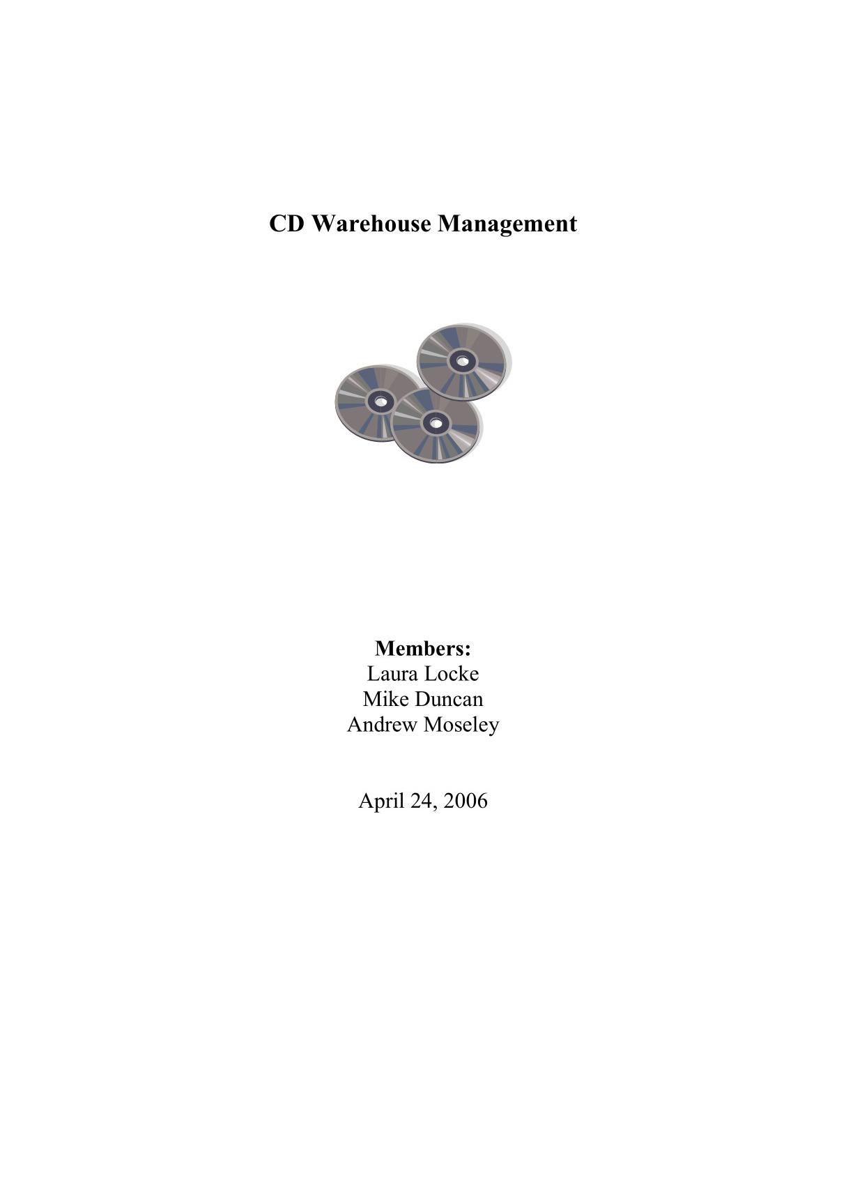 CD Warehouse Management