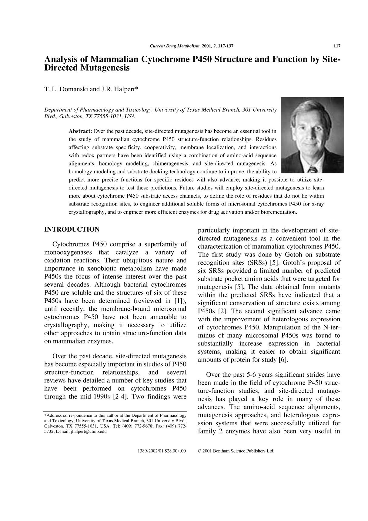 Current Drug Metabolism