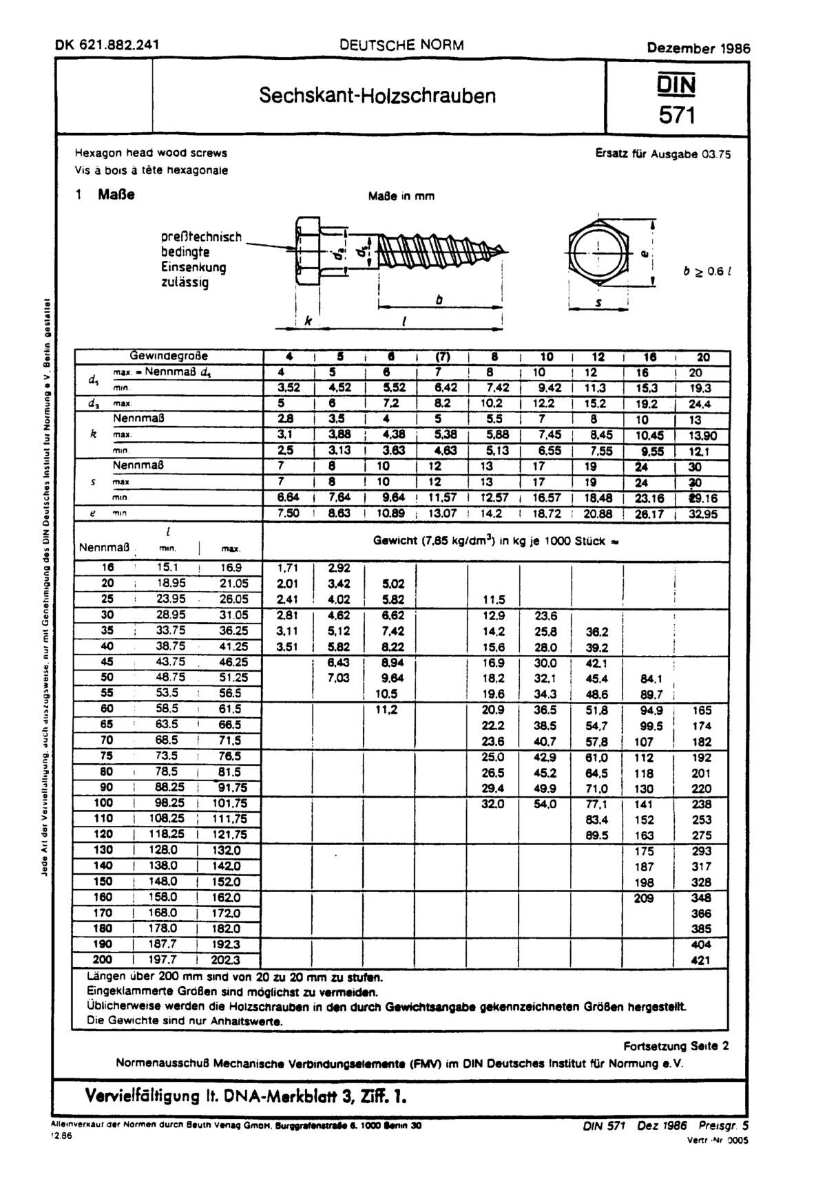 DIN 571-1986