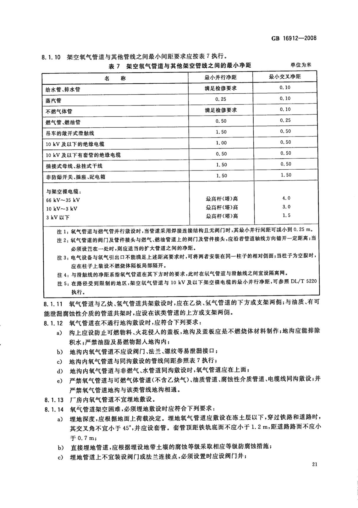 国家标准GB 16912-2008深度冷冻法生产氧气及相关气体安全技术规程-化工自控设计规定行业国家标准行业规范电子版下载 3