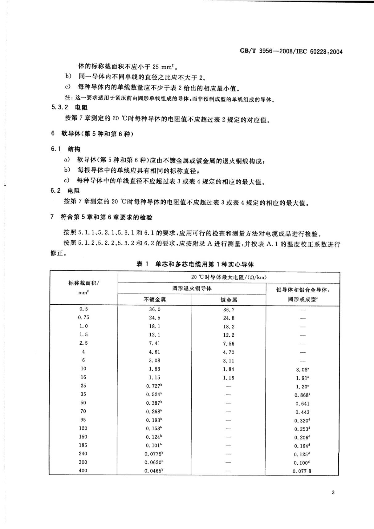 国标GB3956-2008-电缆的导体-国家标准规范电子版下载 2