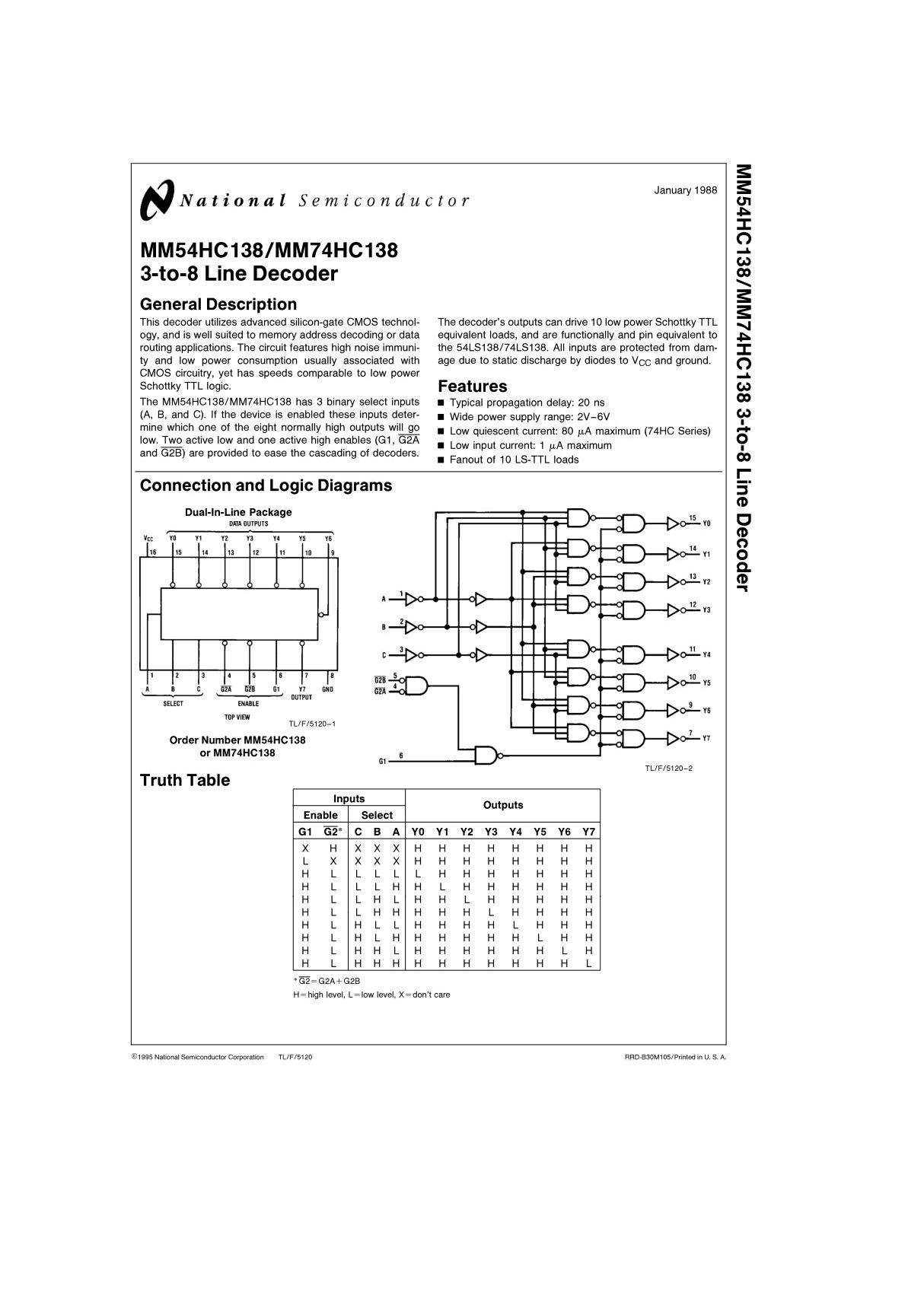 74HC138数字芯片 pdf资料