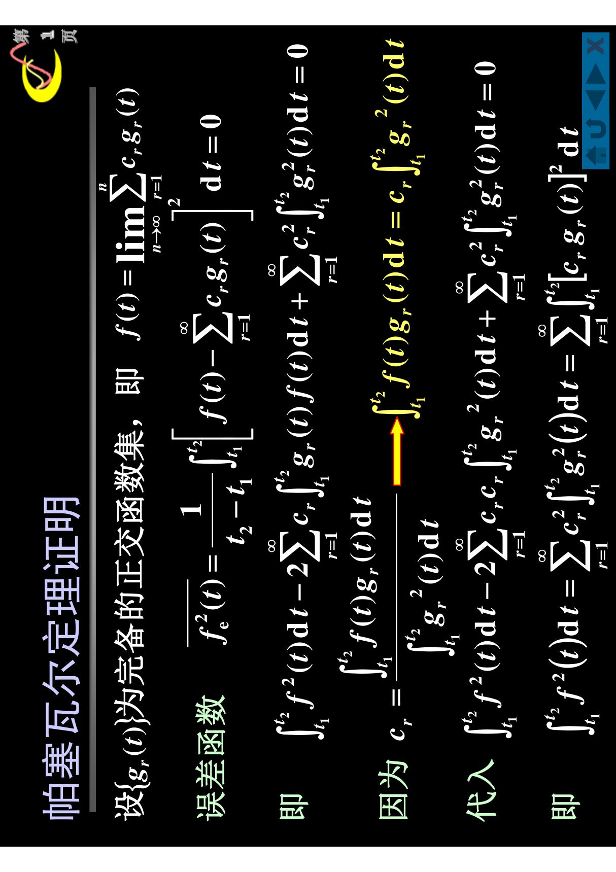 信号与系统教学资料 帕塞瓦尔定理证明