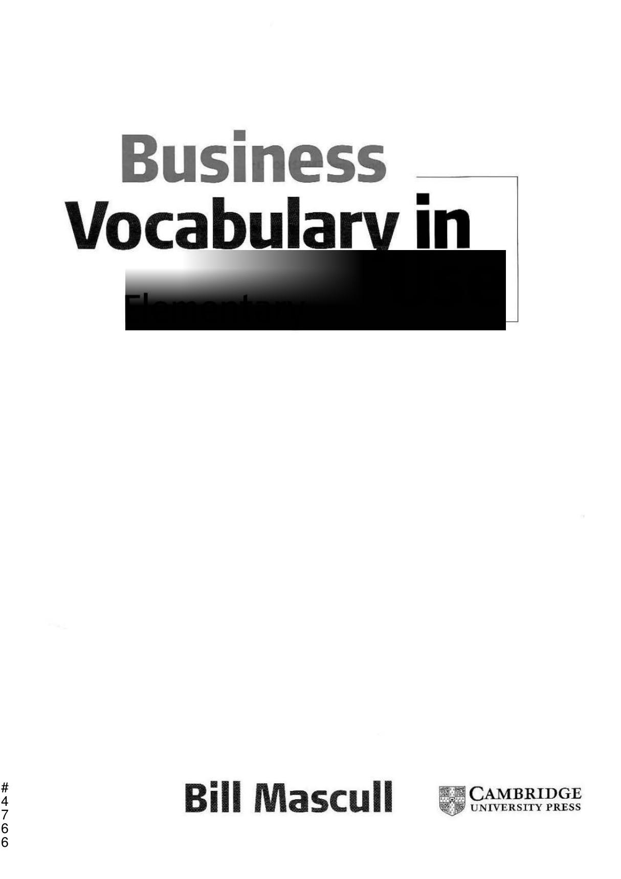 Business Vocabulary in Use