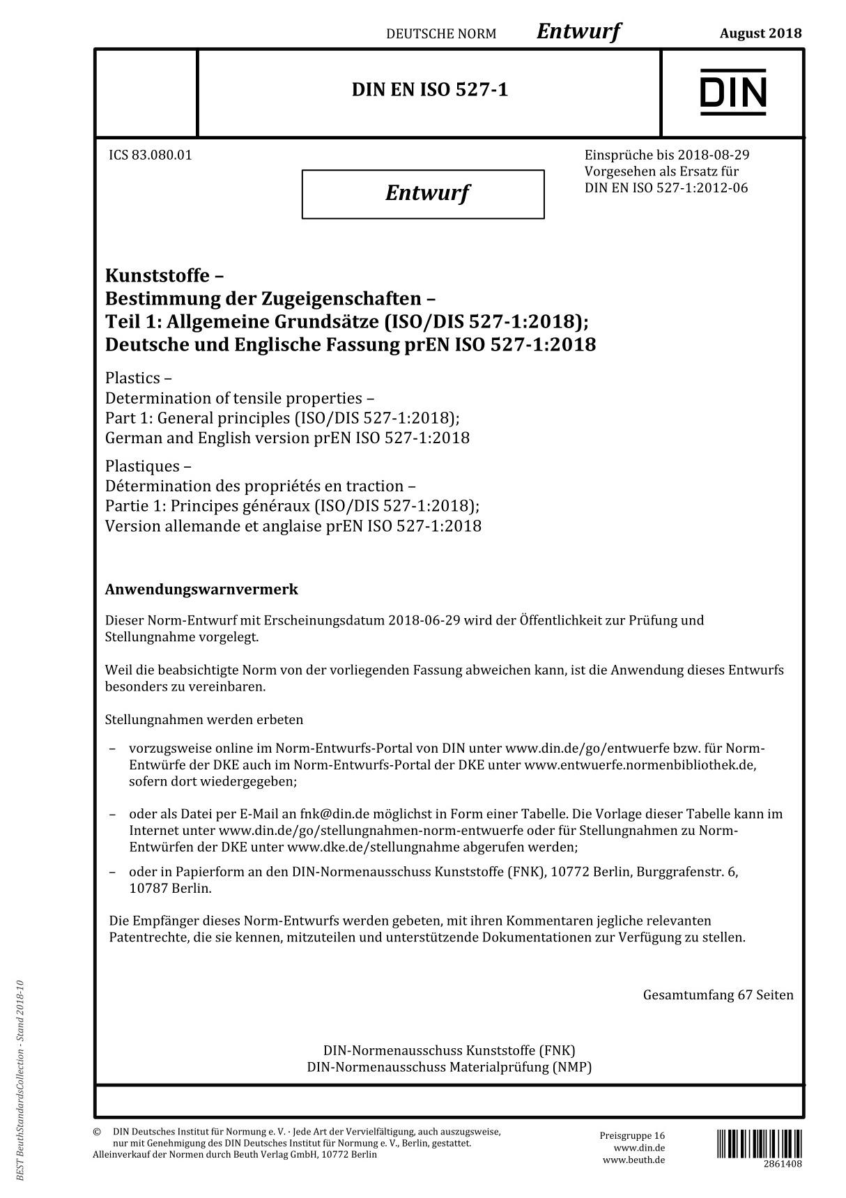 DIN EN ISO 527-1 (2018-08-00)