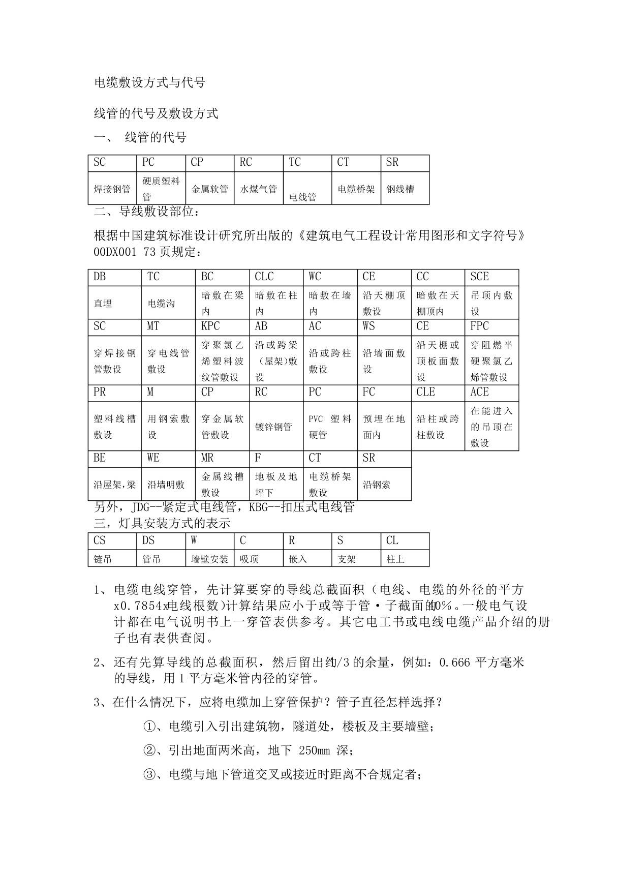 建筑电气工程设计常用图形和文字符号