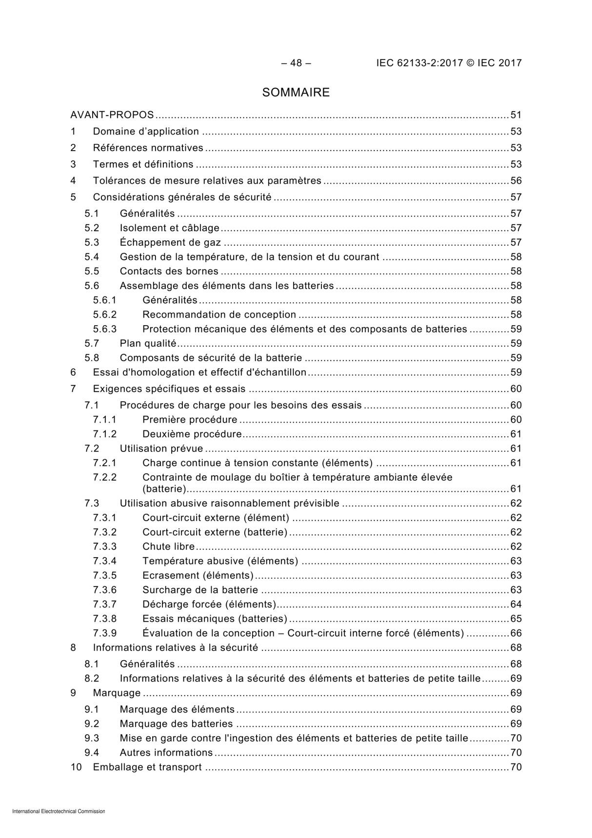 IEC 62133-2-2017 Standard国际电工委员会标准规范电子版下载 2