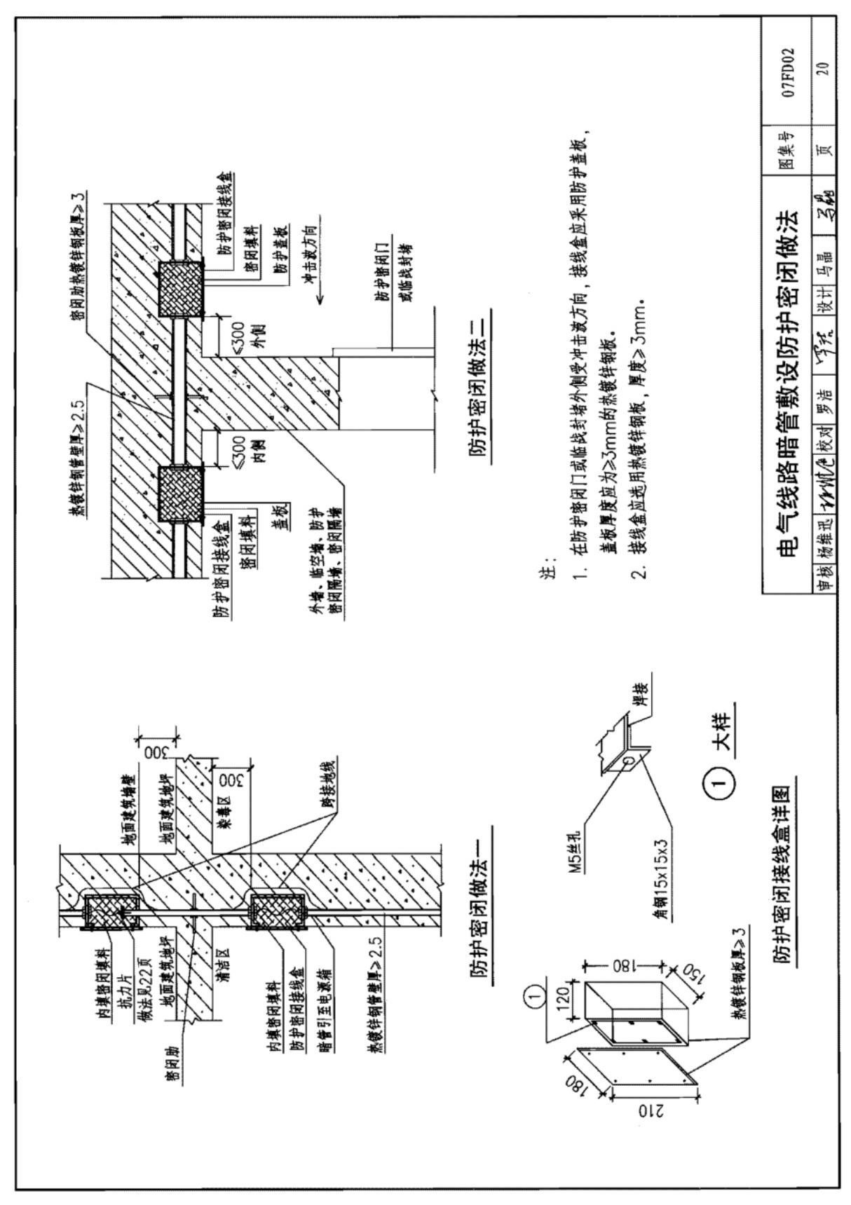 人防工程设计国标图集07FD02-国家标准建筑设计图集电子版下载 2