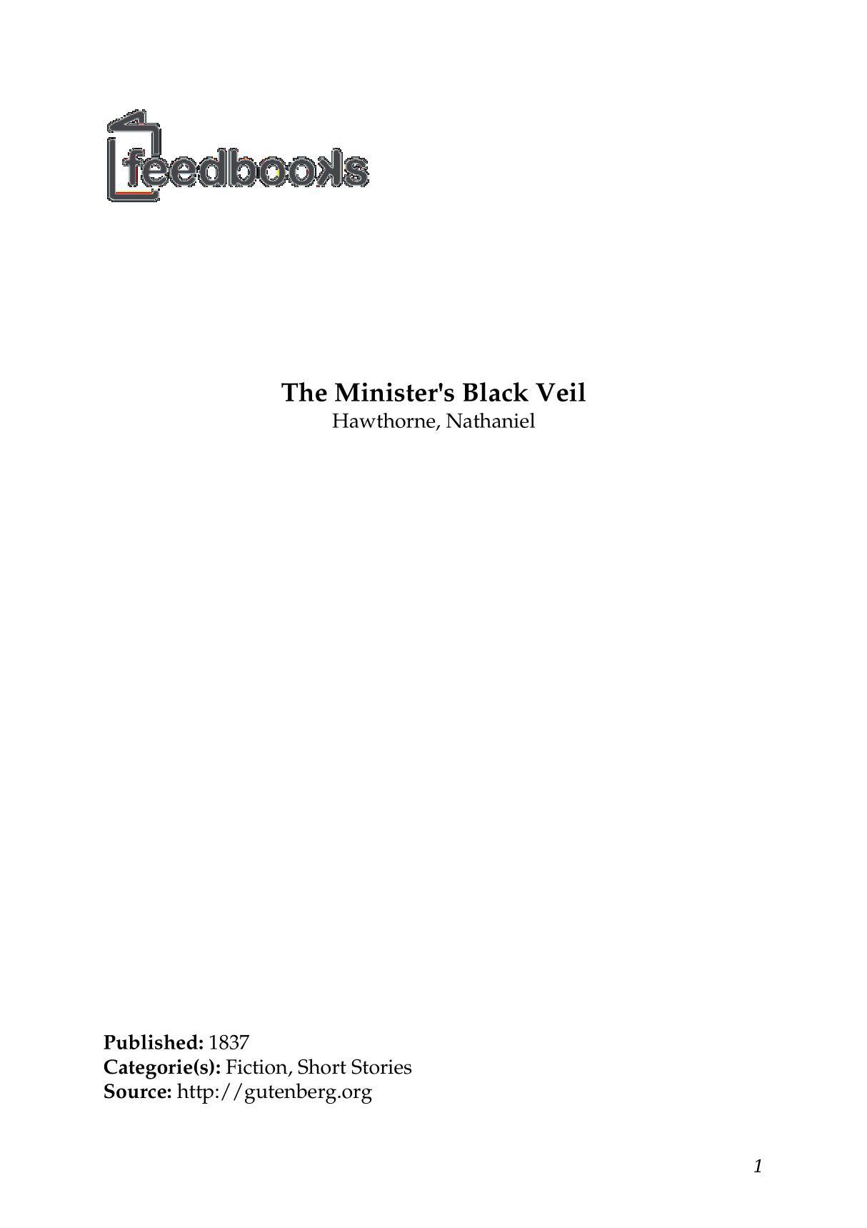 The Ministers Black Veil《牧师的黑面纱》(英文版)Nathaniel Hawthorne