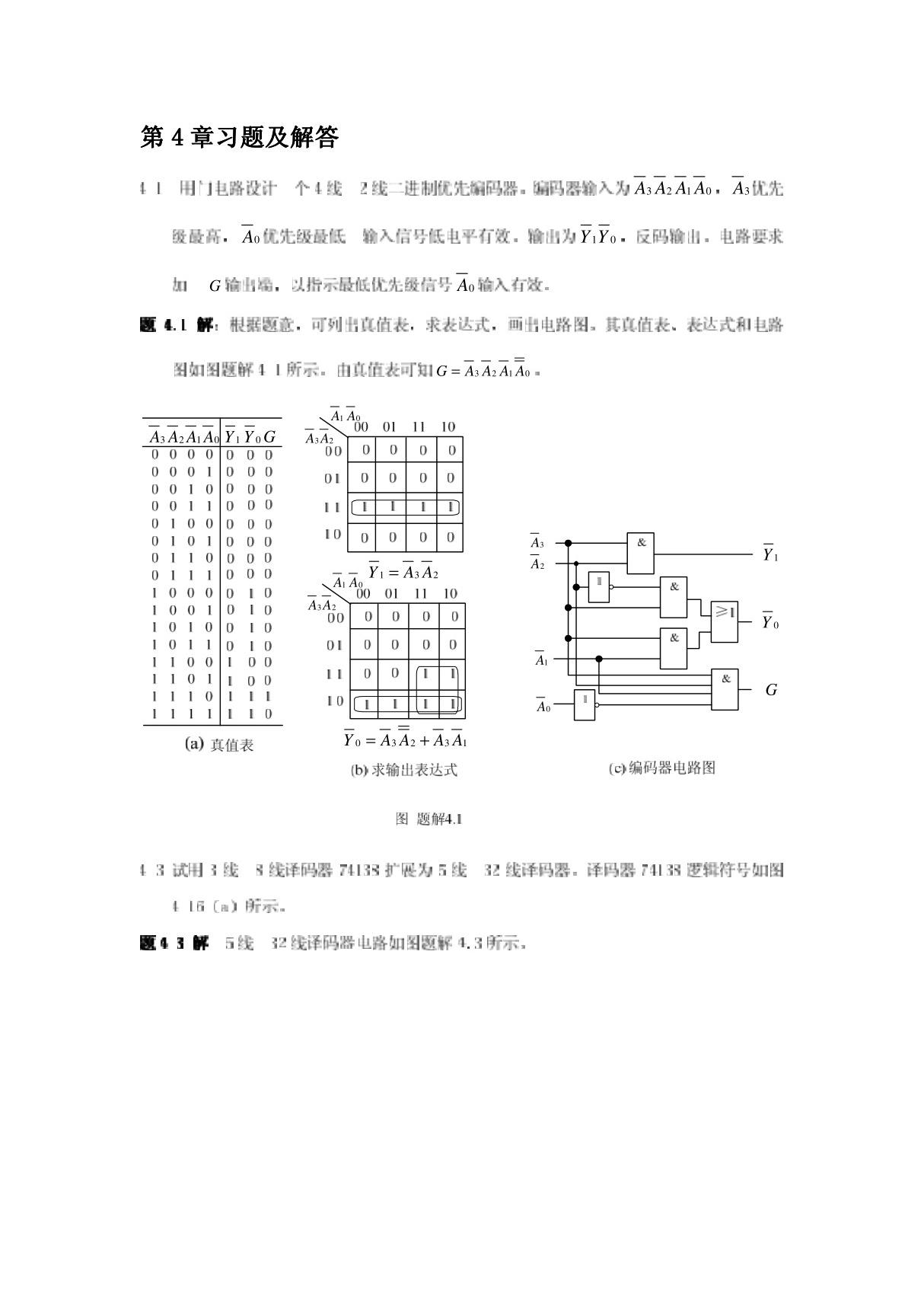 数字电路课后答案(蒋立平版)