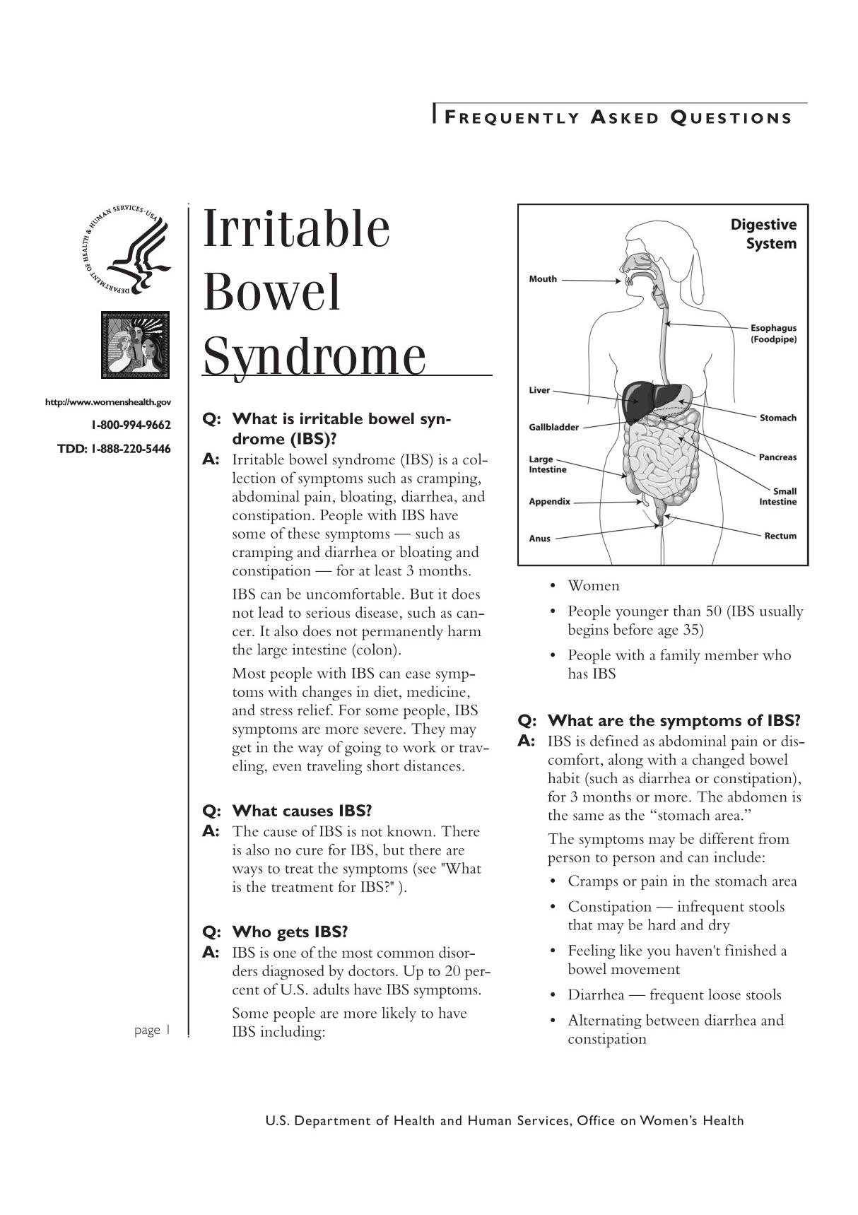 irritable bowel syndrome 肠易激综合征