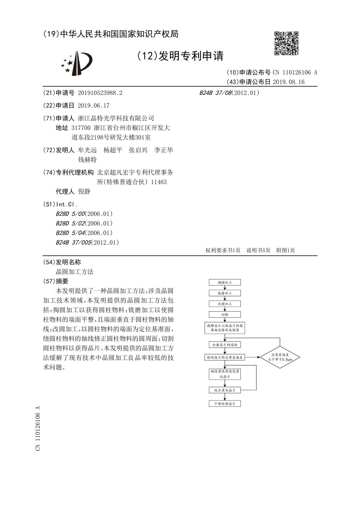 晶圆加工方法