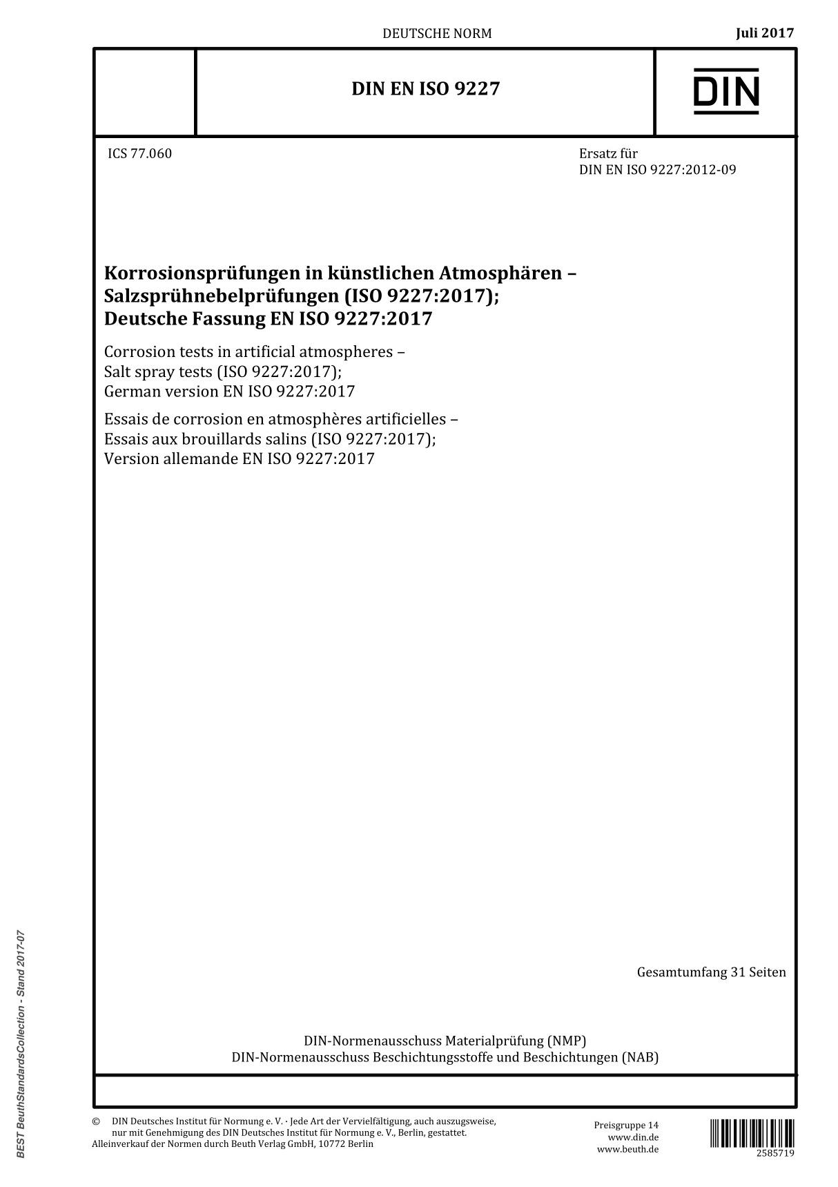 DIN EN ISO 9227-2017