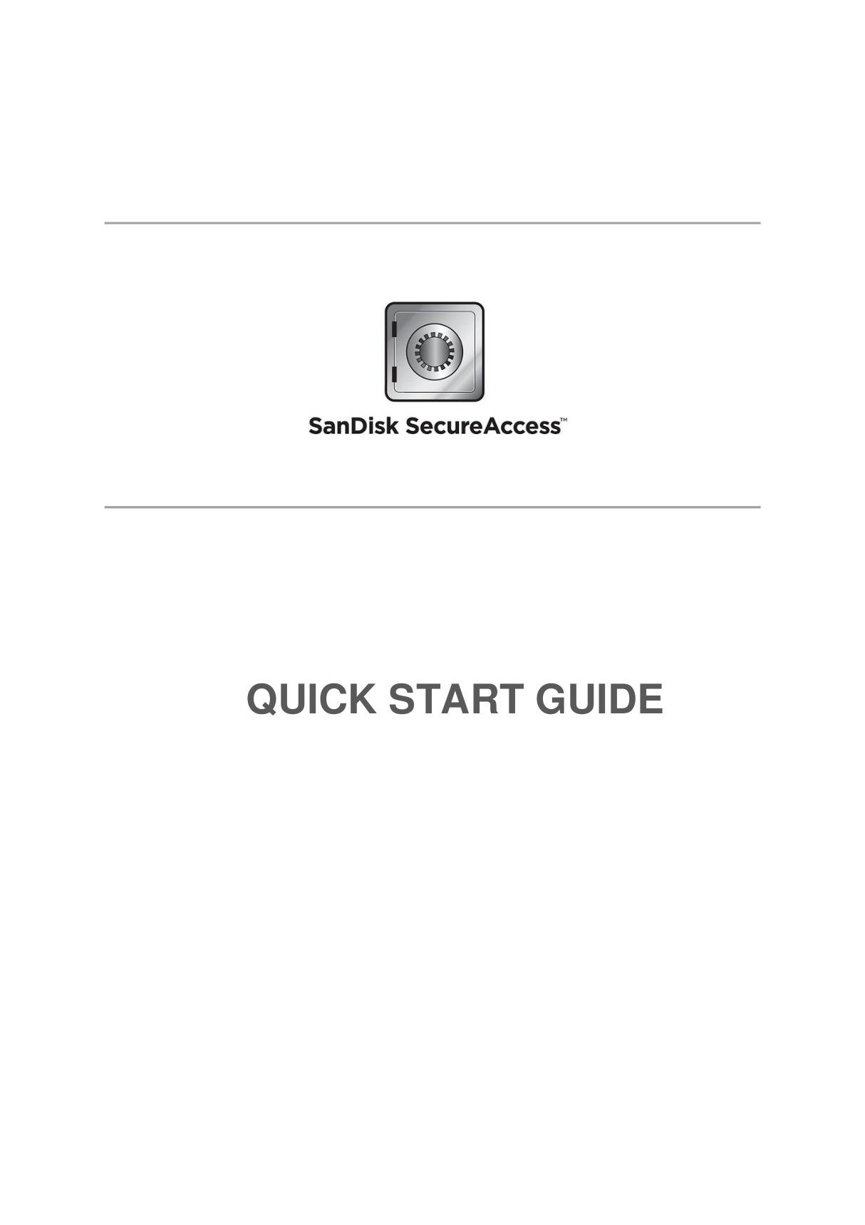 SanDiskSecureAccessV3.0 QSG