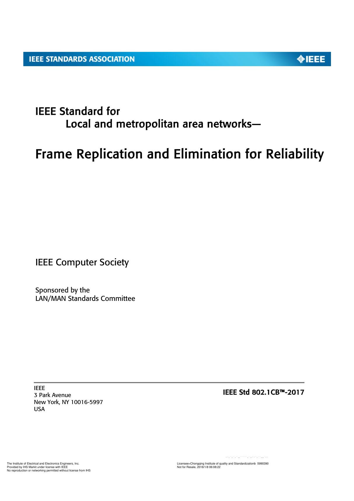 IEEE 802.1CB-2017