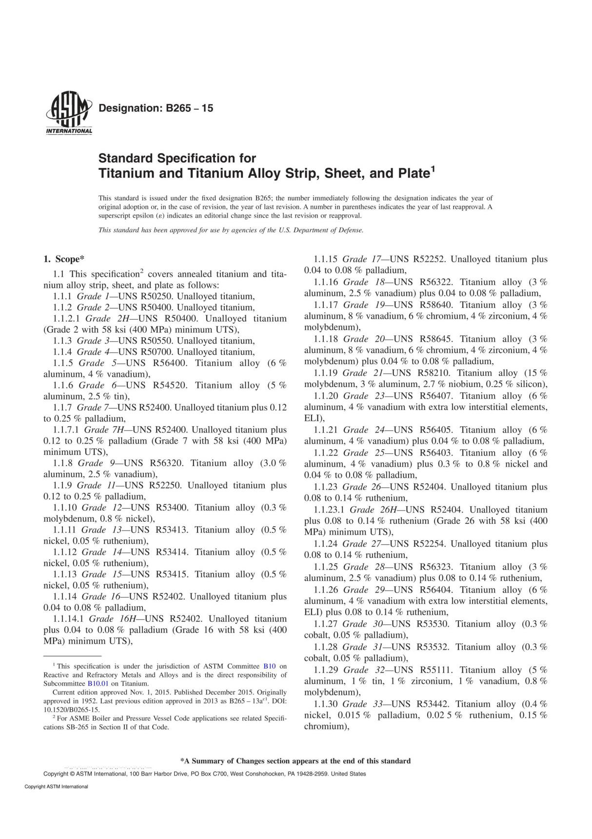 ASTM B265