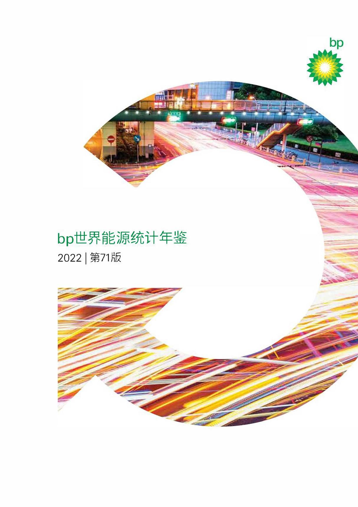 BP 2022年世界能源统计年鉴