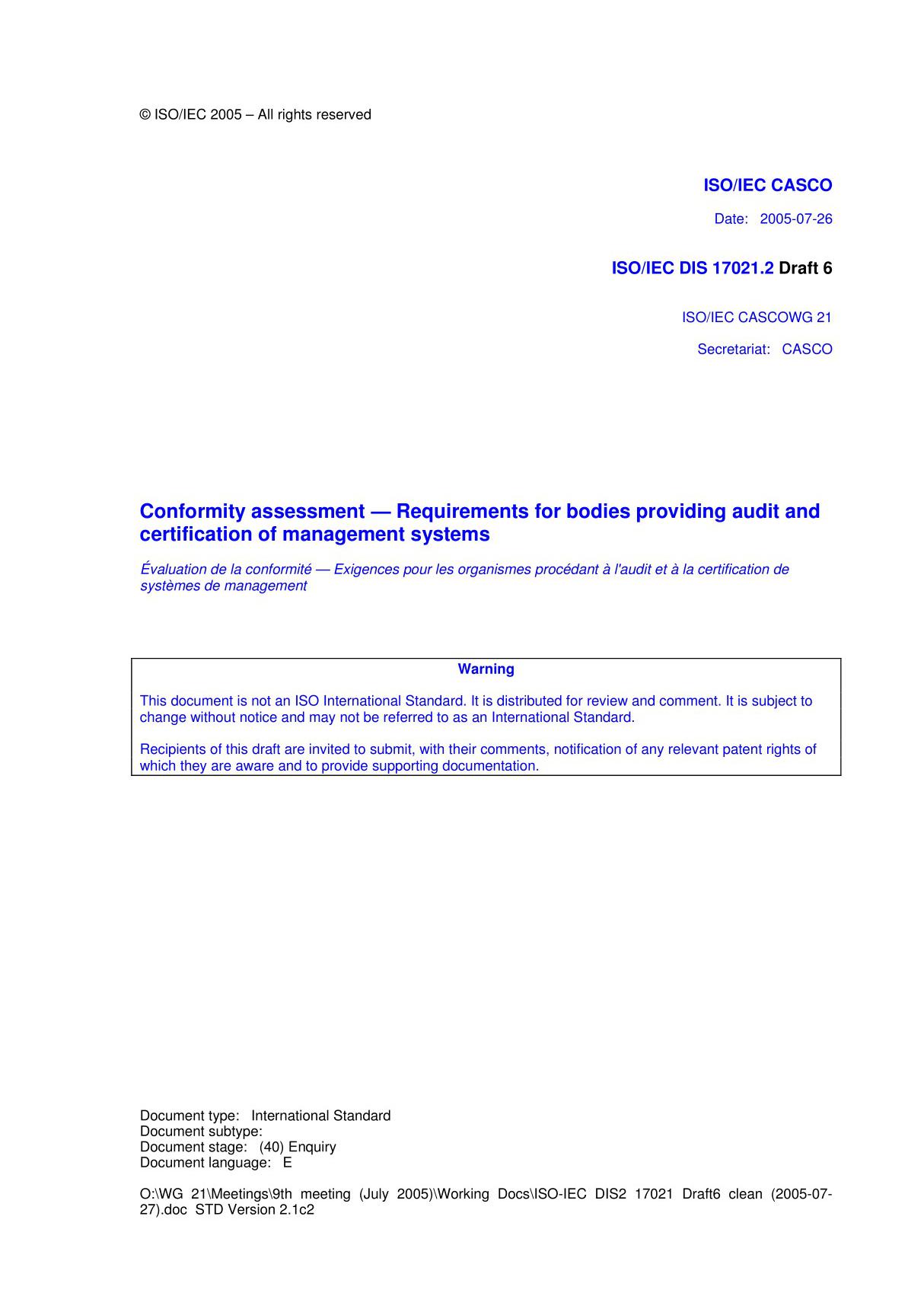 ISO17021(E)-质量管理国家标准 技术规范规程下载