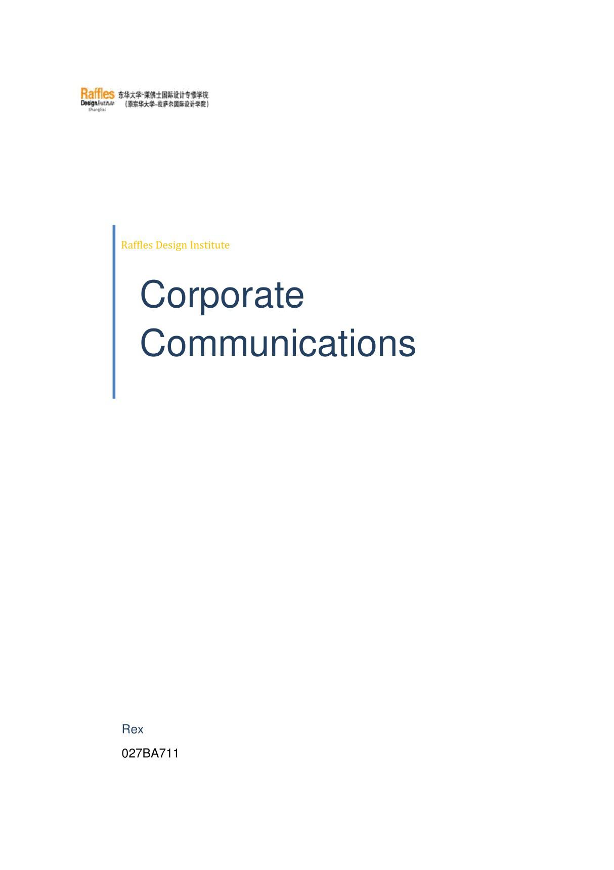 Corporate communications