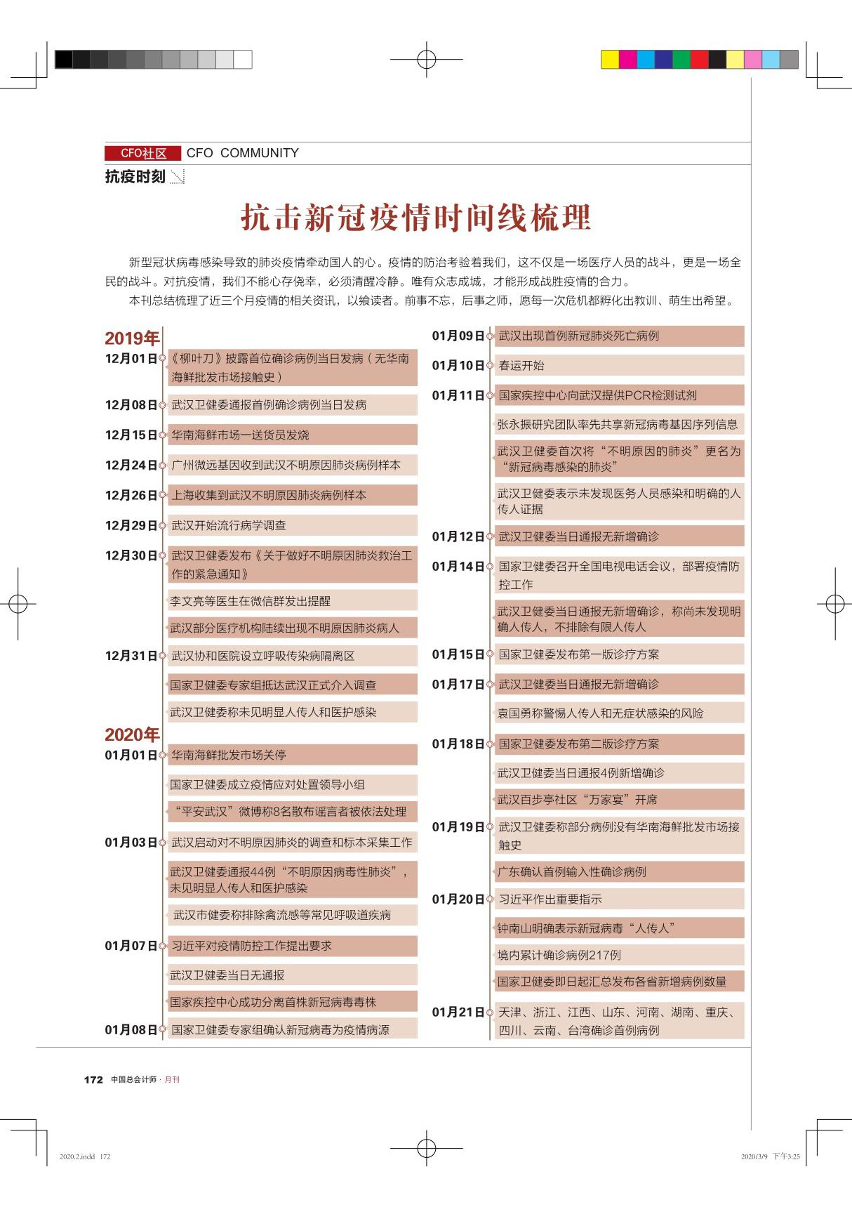 抗击新冠疫情时间线梳理