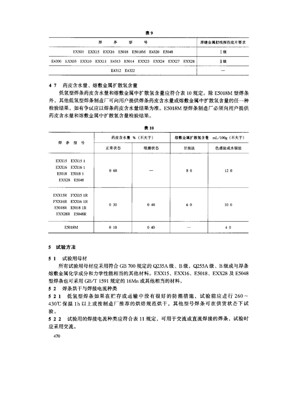 GBT 5117-1995碳钢焊条国家标准技术规范电子版全文下载 2