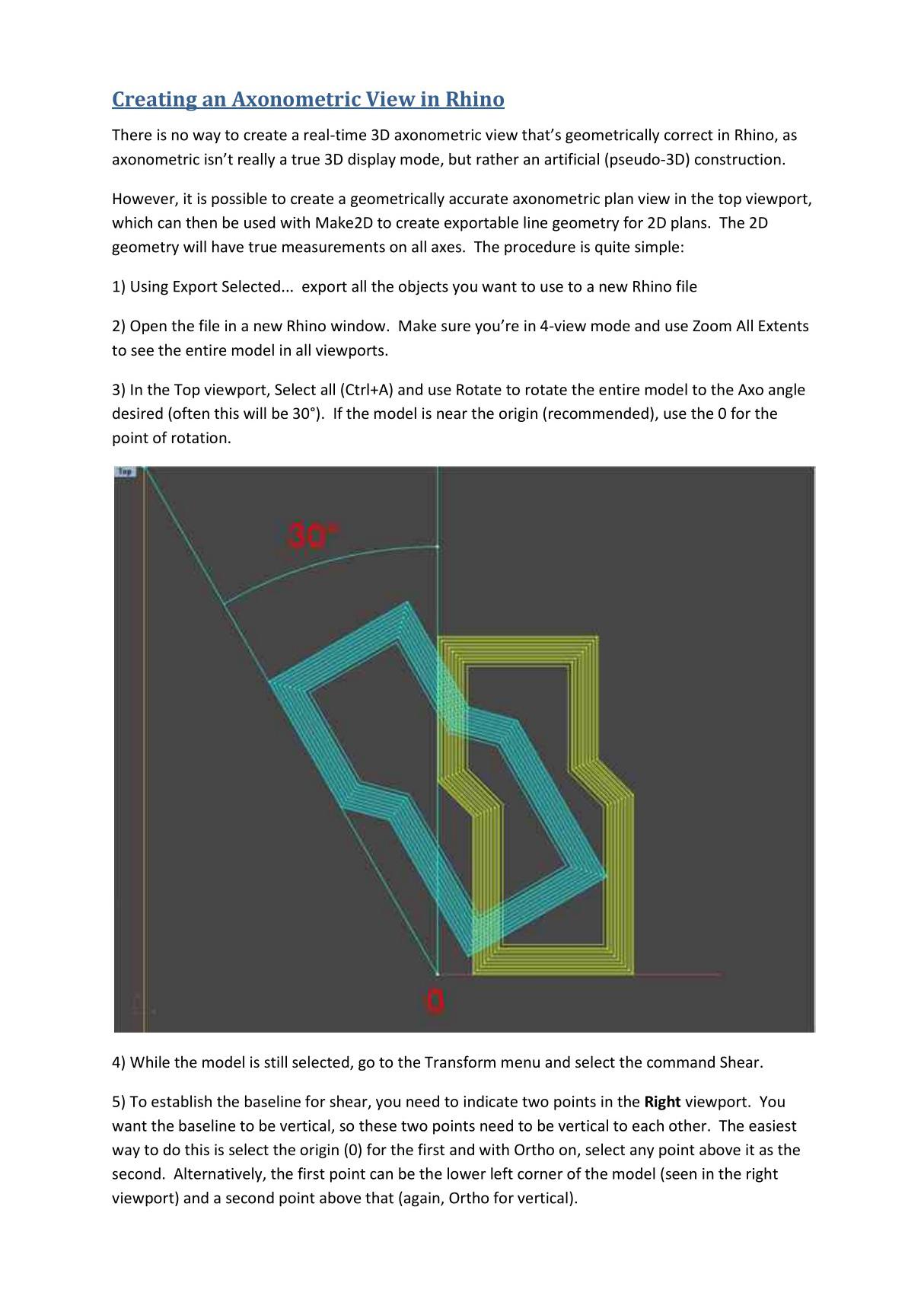 如何在犀牛中画轴测图Creating an Axonometric View in Rhino