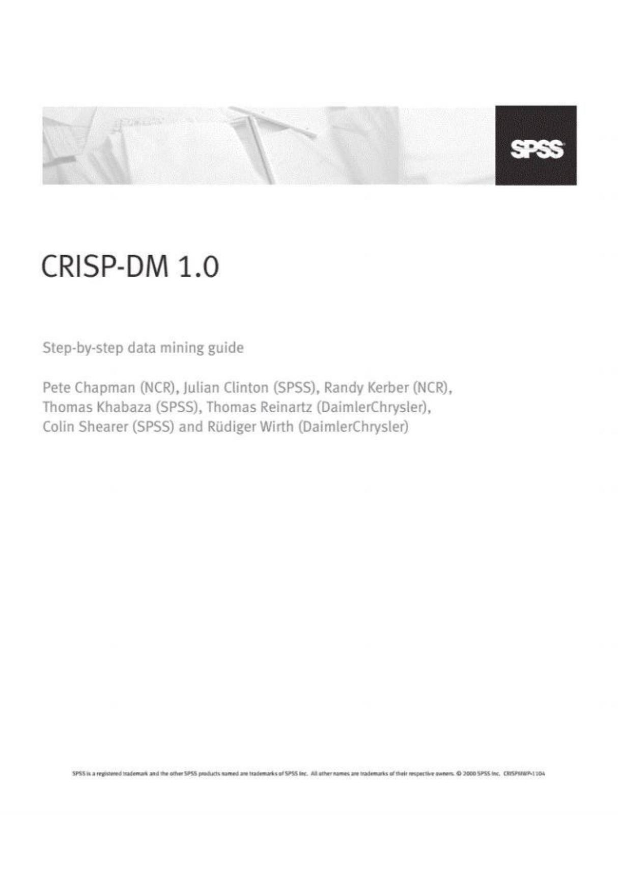 (学习资料)(精品)CRISP-DM