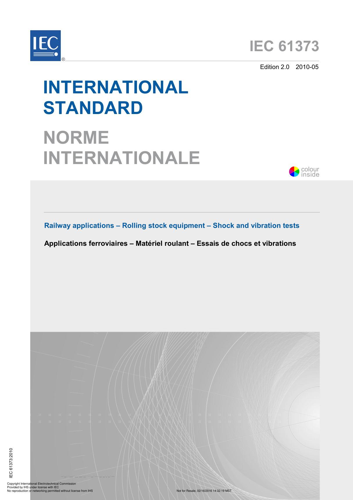 IEC 61373-2010 IEC 标准全文下载