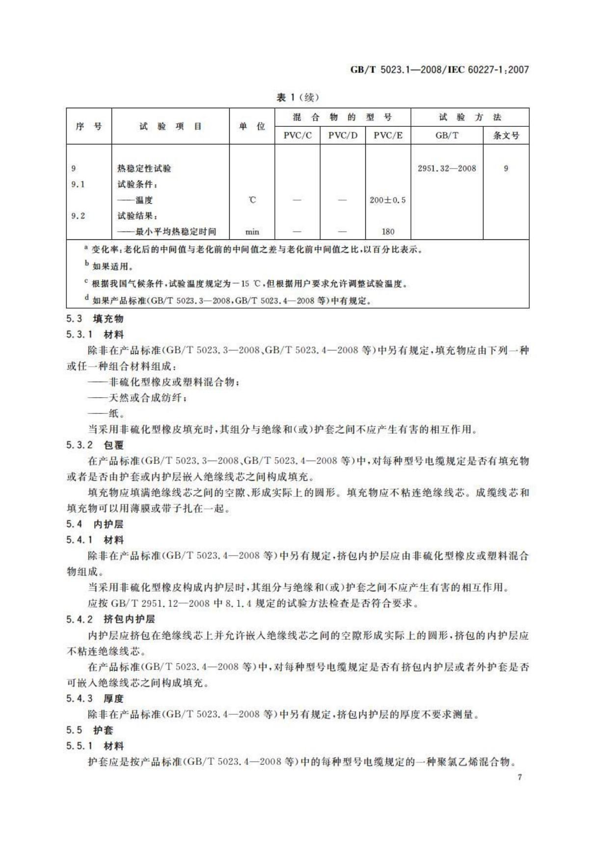 最新国家标准GBT 5023.1-2008 额定电压450∕750V及以下聚氯乙烯绝缘电缆 第1部分 一般要求 2