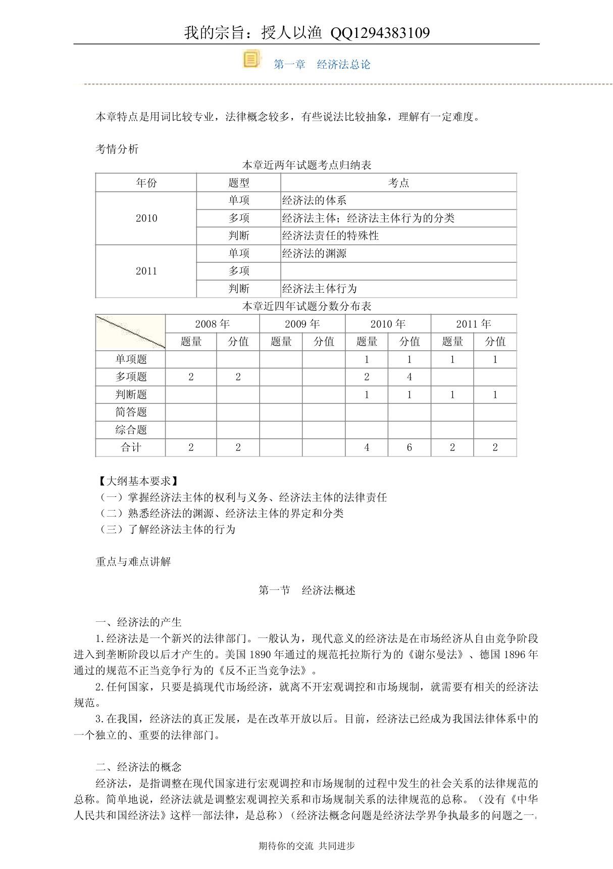 中级会计师经济法考试复习资料