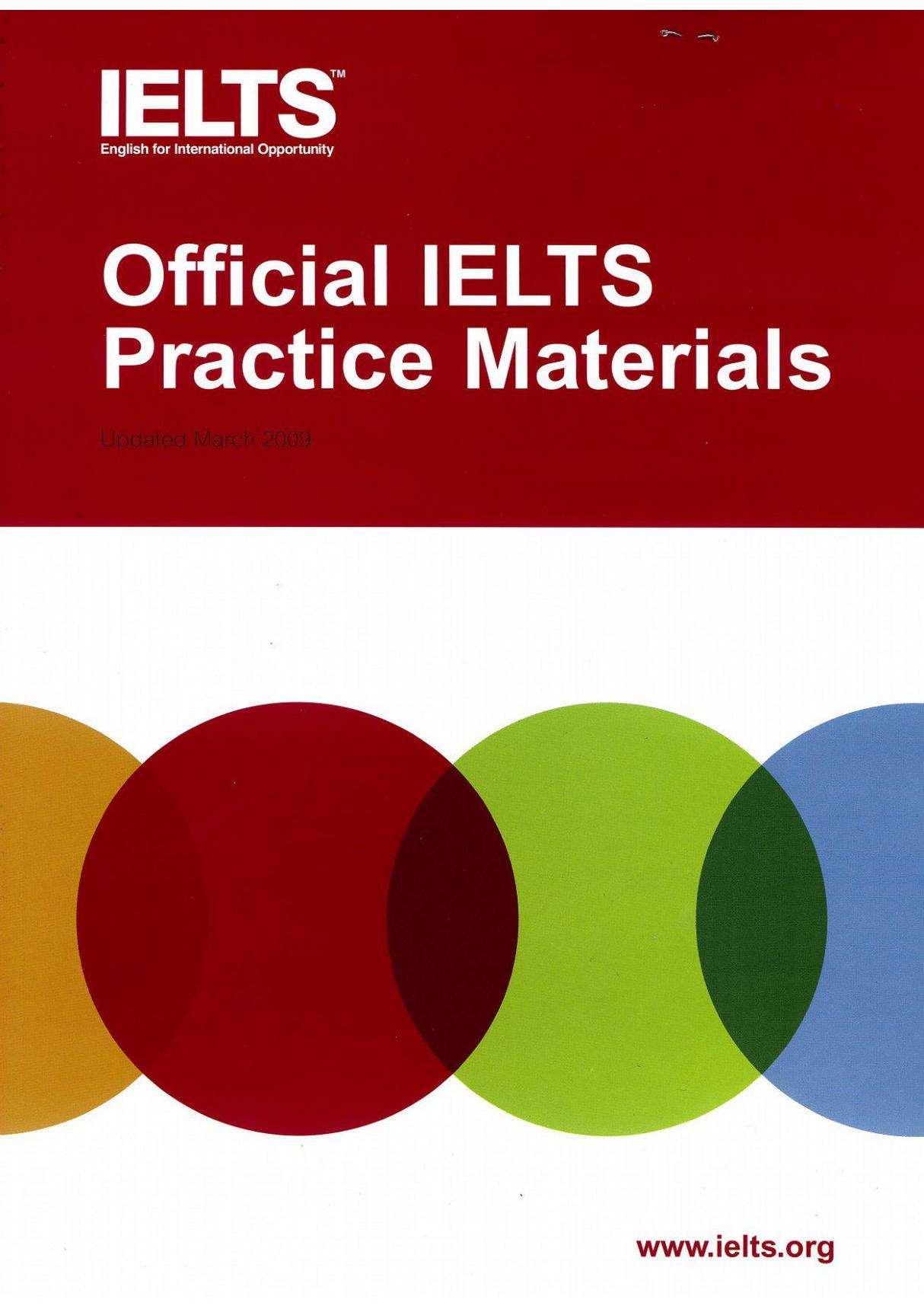 雅思官方练习资料《Official IELTS Practice Materials》