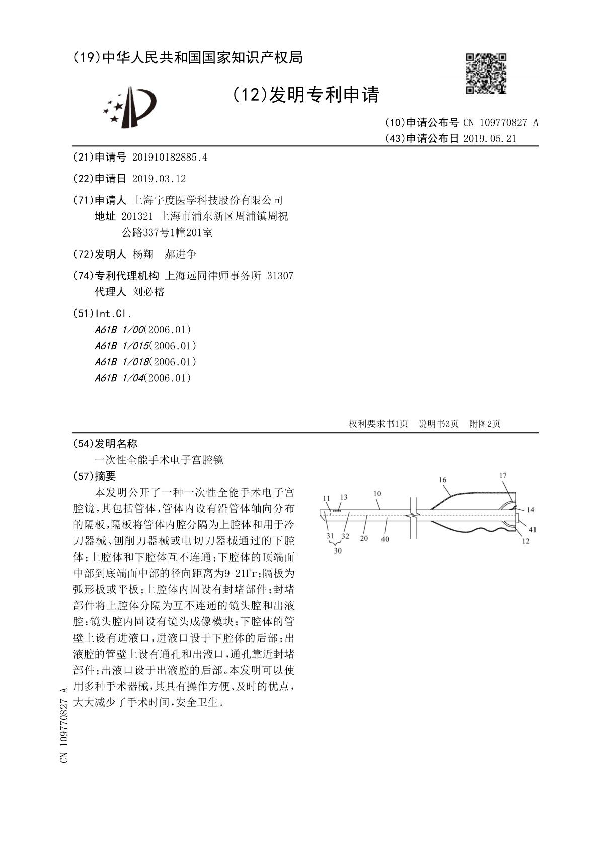 一次性全能手术电子宫腔镜