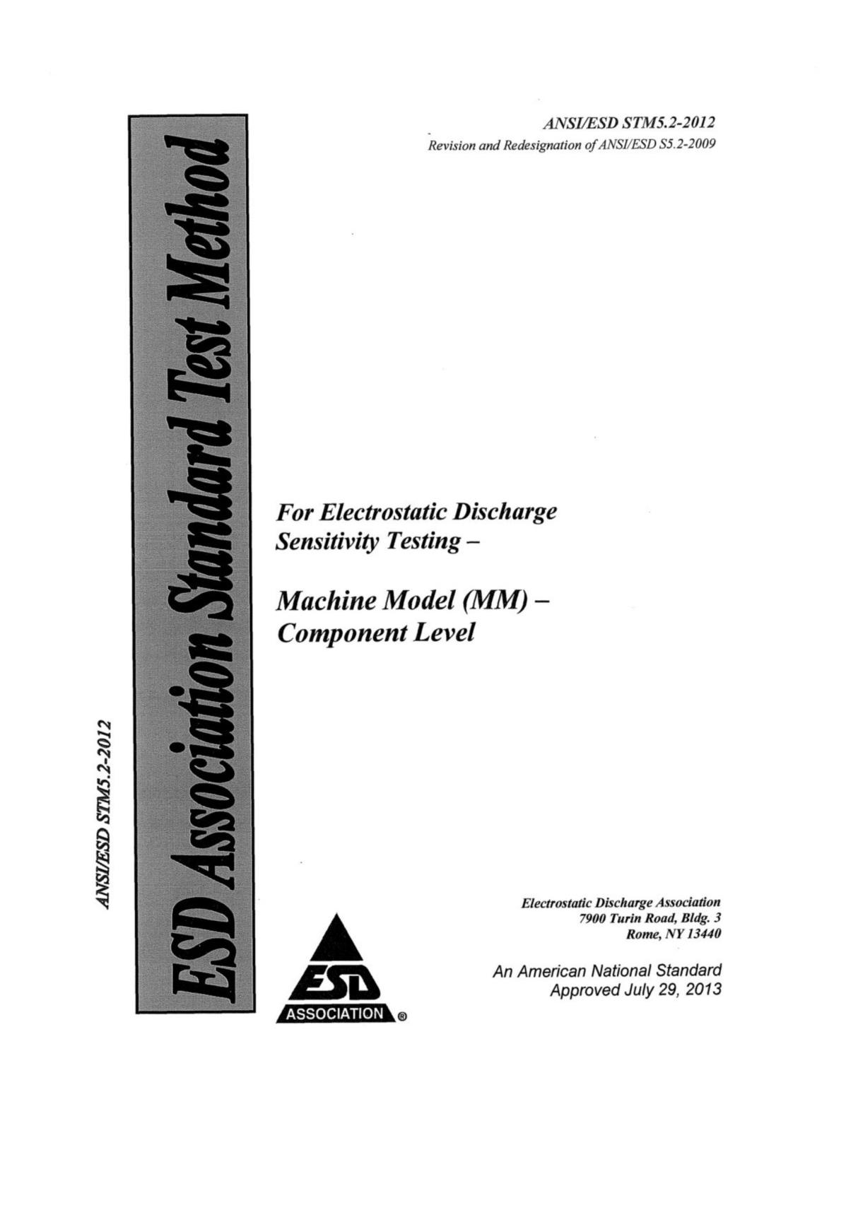 ANSI ESD STM5. 2-2012(高清正版)
