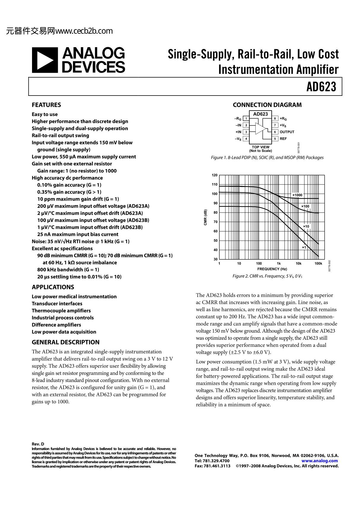 AD623ARZ-R7中文资料