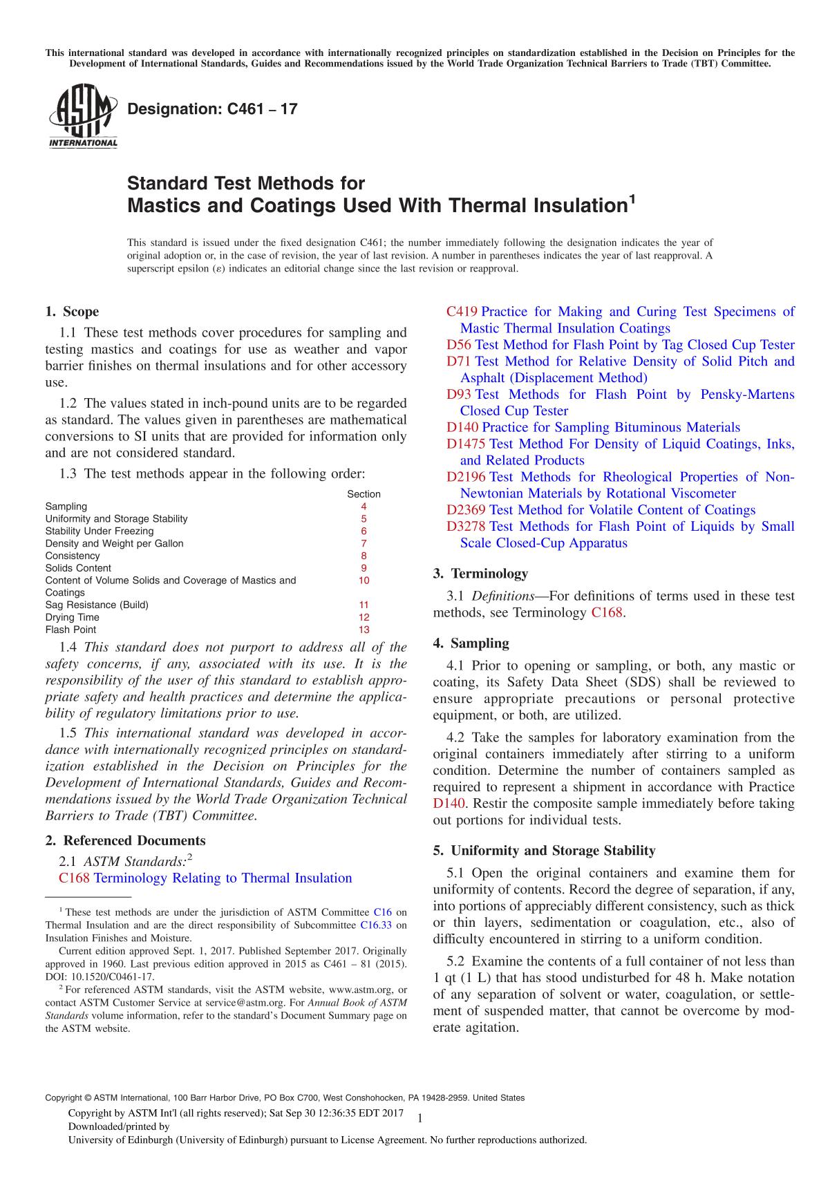 ASTM D7928-17 Standard Test Method for Particle-Size Distribution (Gradation) of Fine-Grained Soils Using the Sedimentation (Hyd