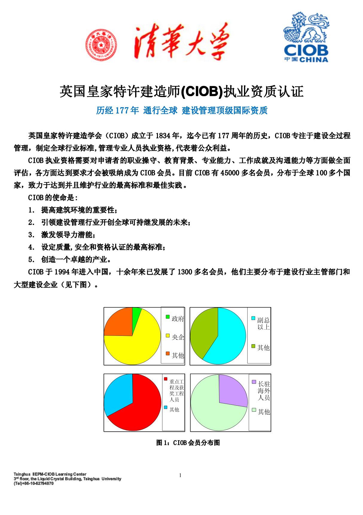 英国皇家特许建造师(CIOB)执业资质认证李志鹏