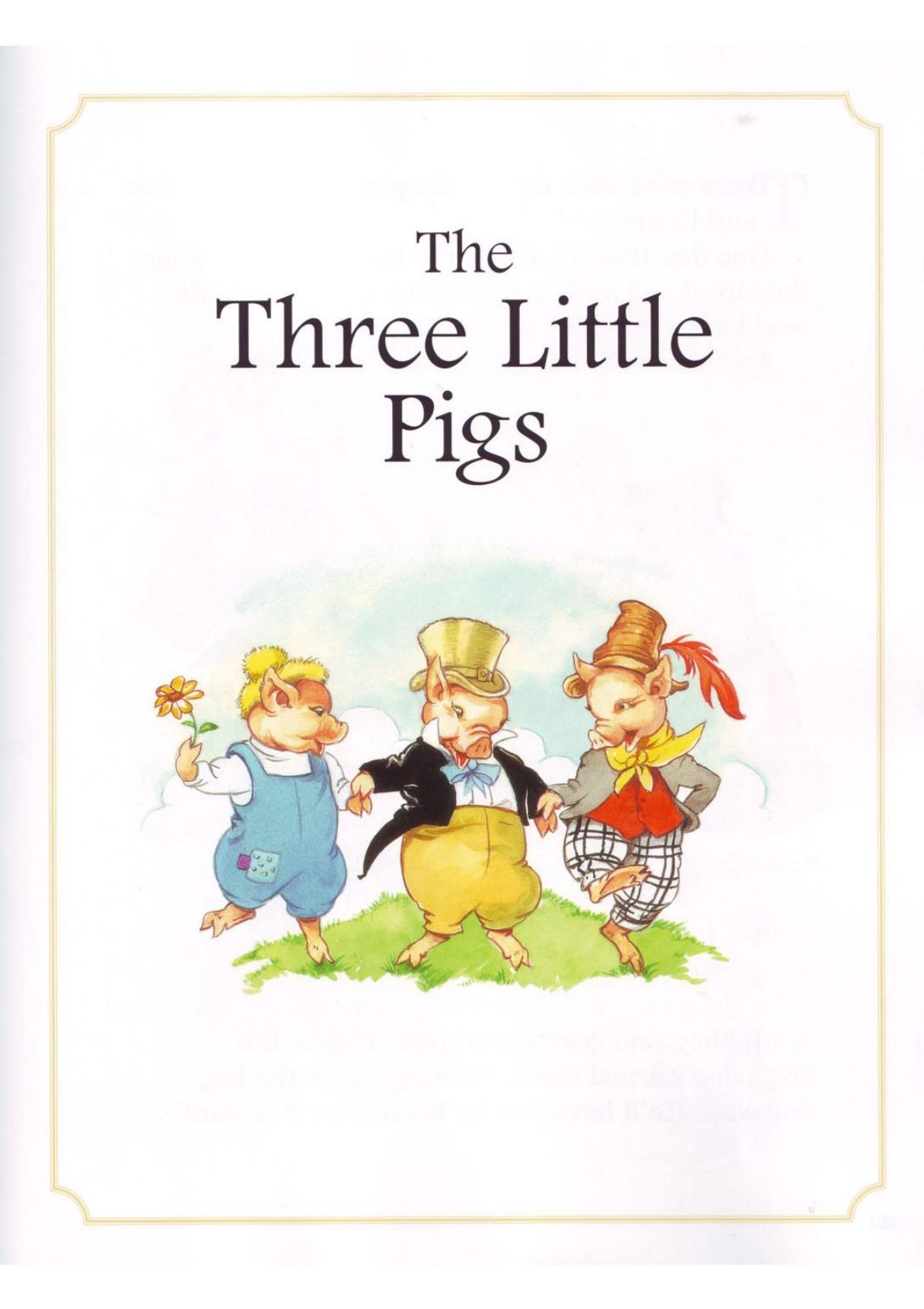 The Three Little Pigs 三只小猪 彩色绘本 (英语)