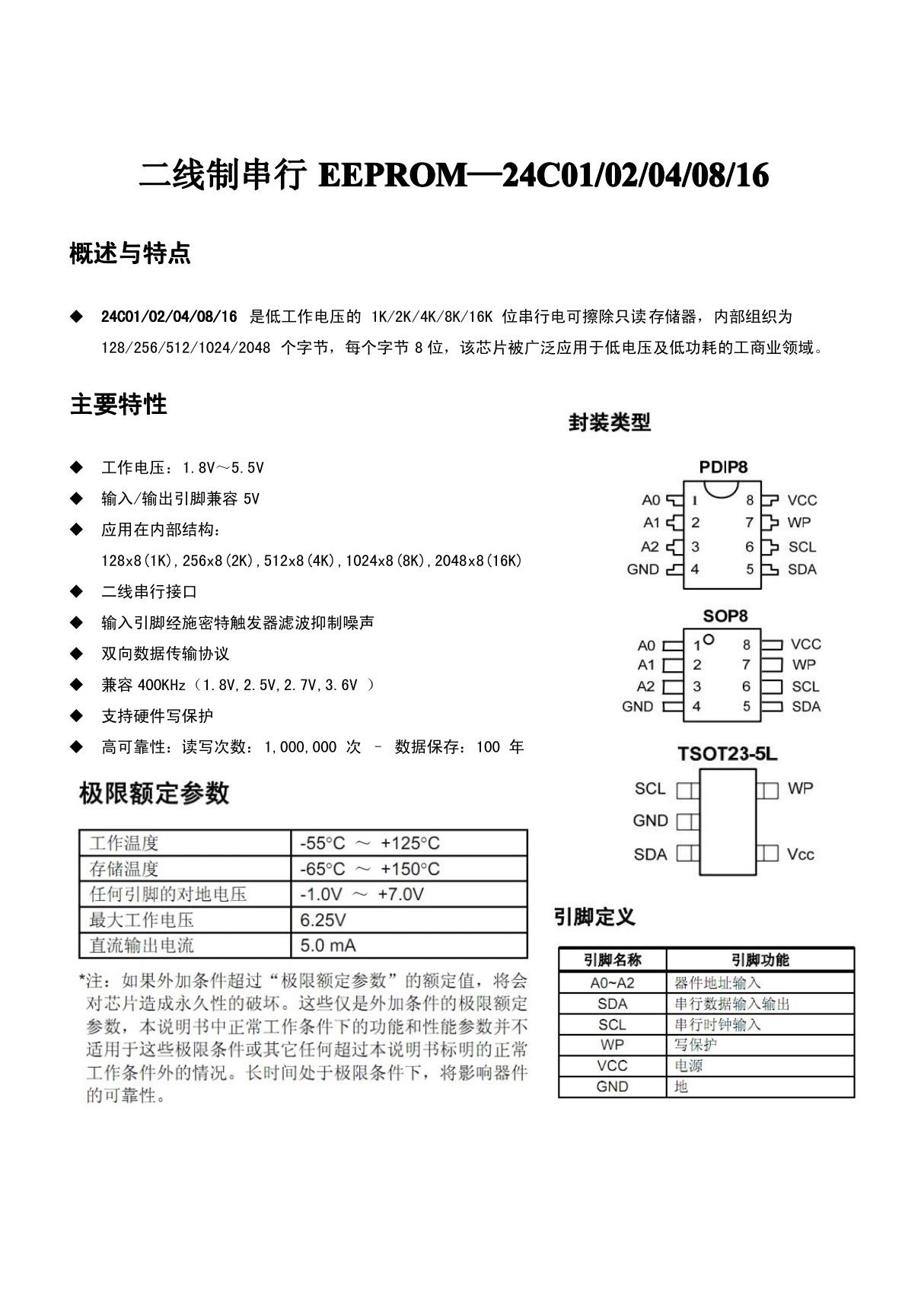 AT24C02中文手册