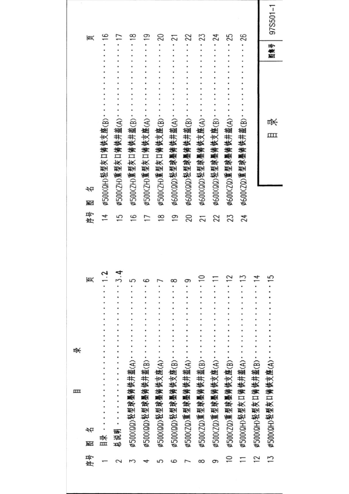 国家建筑标准设计图集97S501-1井盖及踏步97S501-1国标图集电子版下载 1