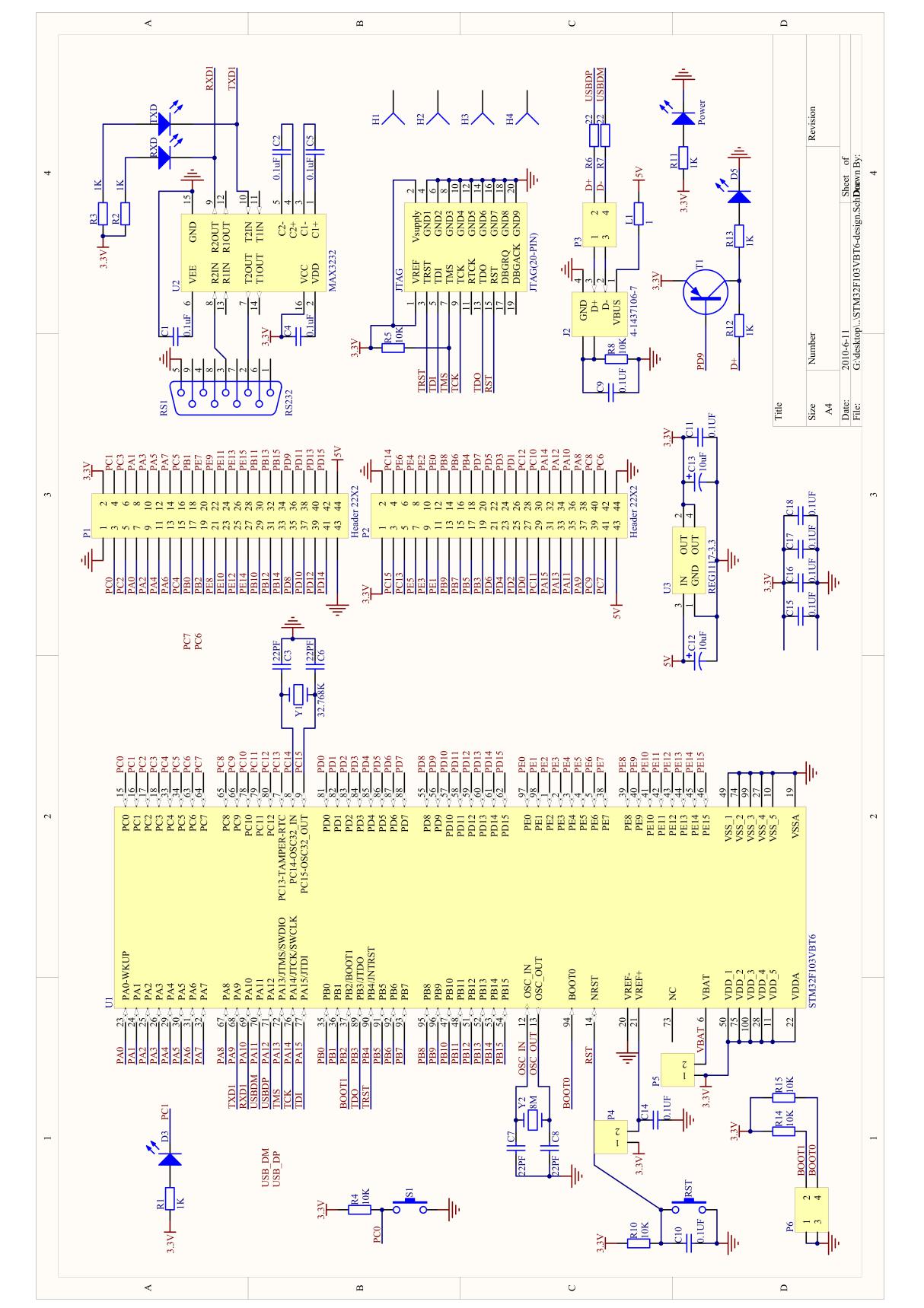 STM32F103VBT6--原理图