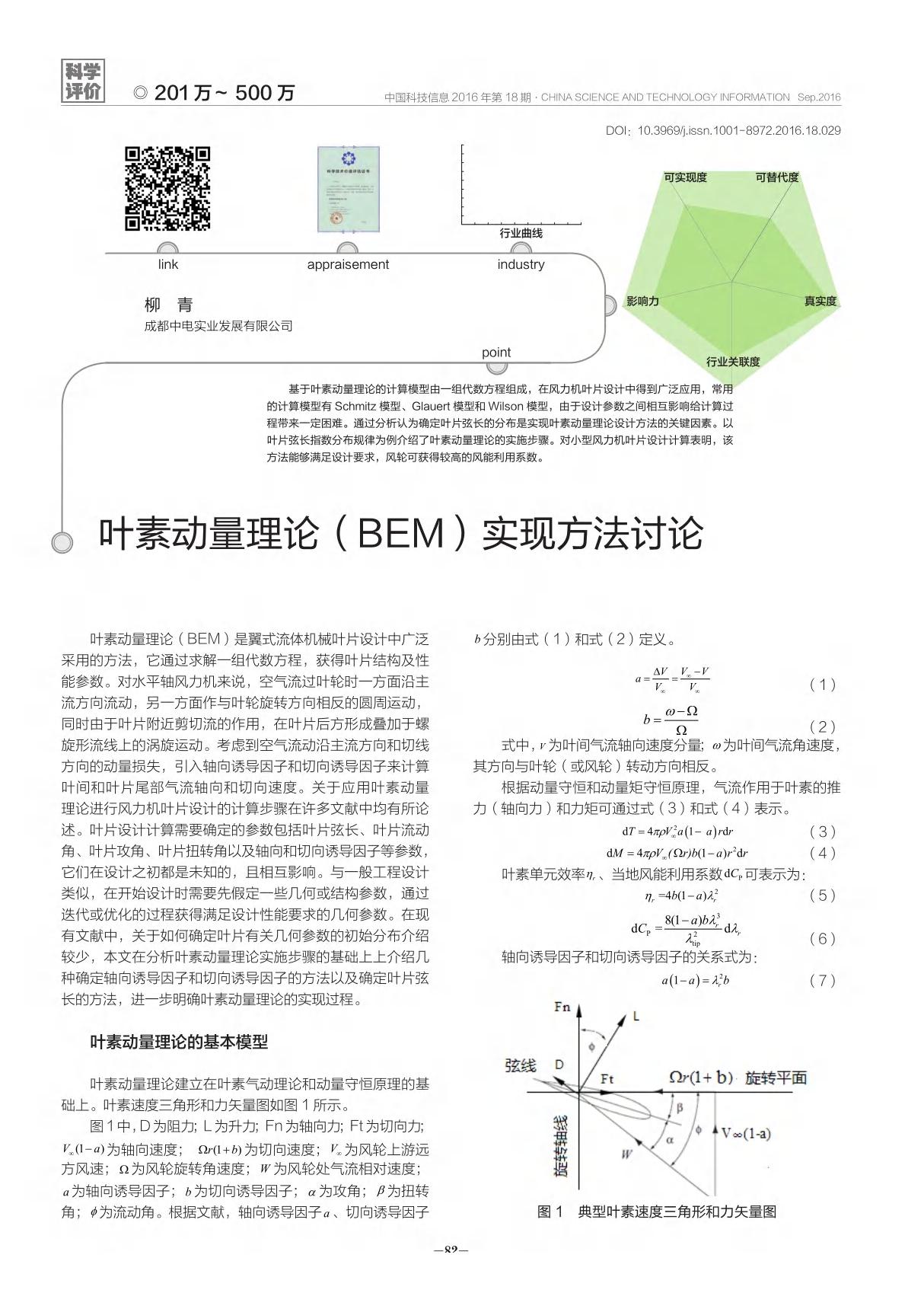 叶素动量理论(BEM)实现方法讨论