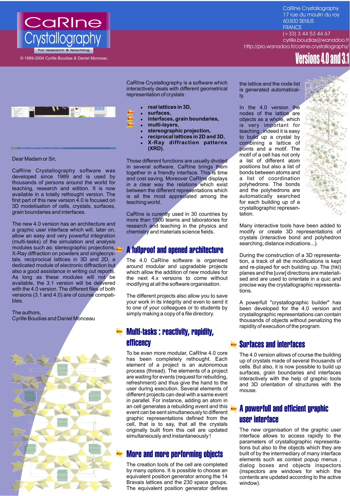 CaRine Crystallography