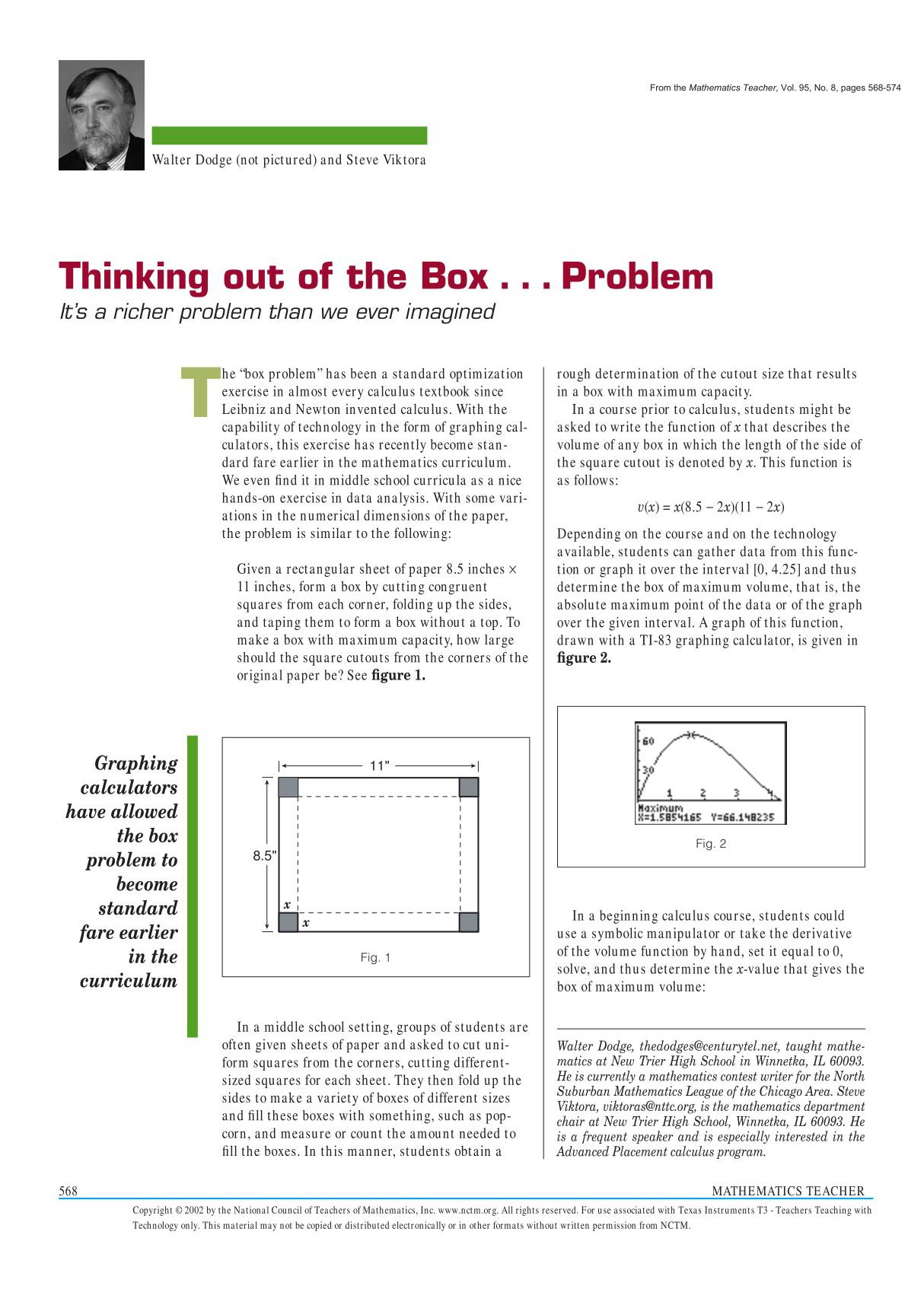 thinking out of the box跳出盒子思考