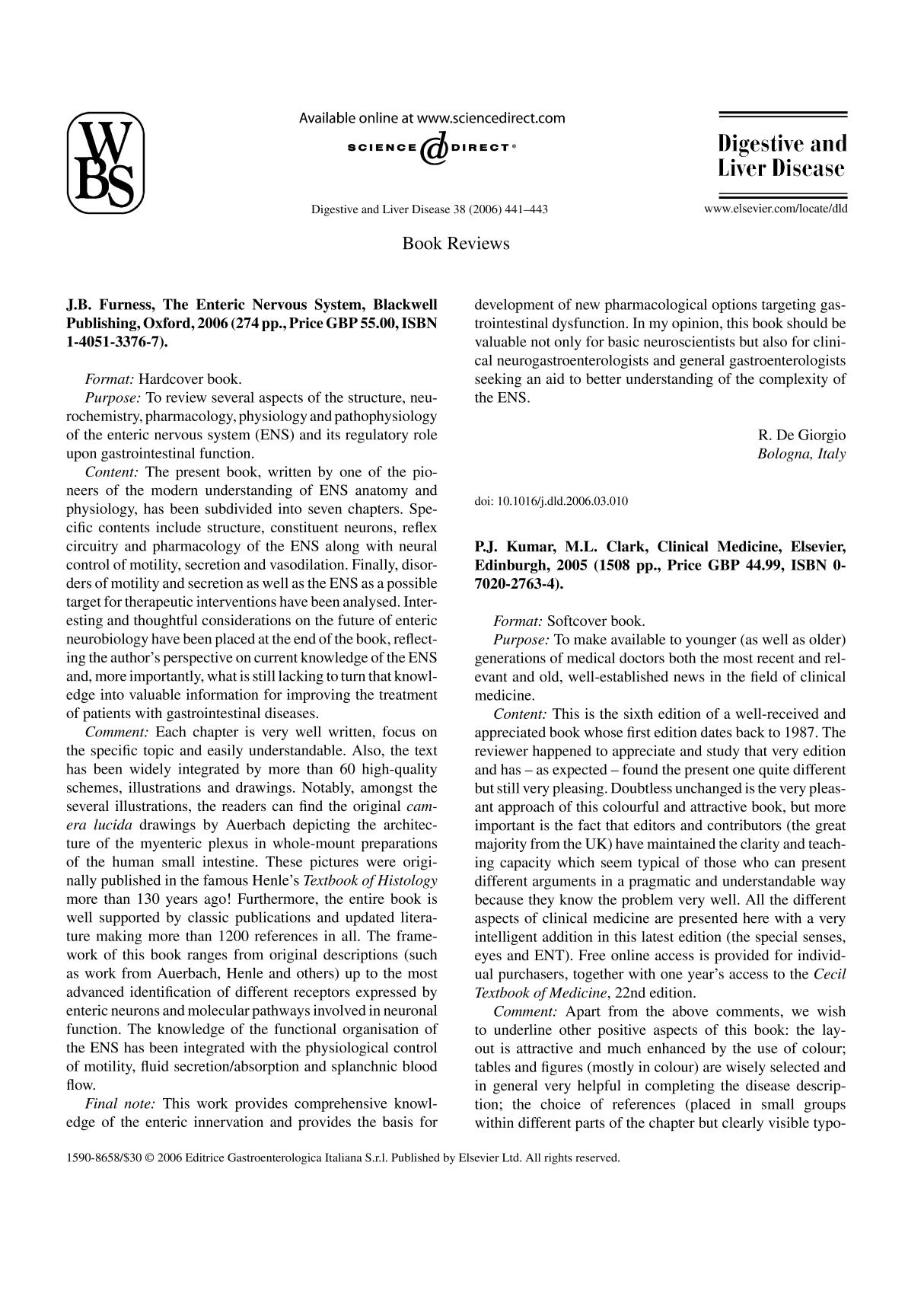 The Enteric Nervous System