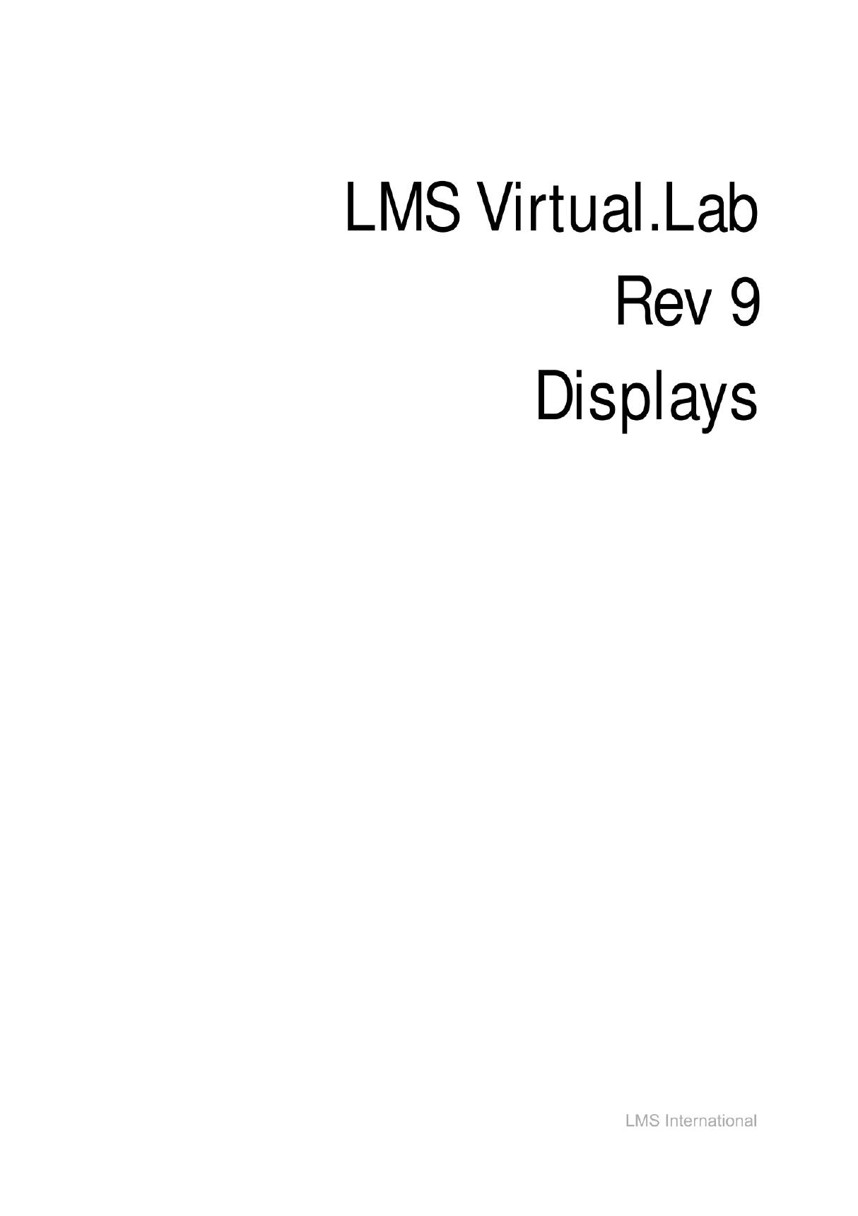 LMS官方 声学分析软件 结果处理 展示 Virtual.Lab Acoustics Rev.9