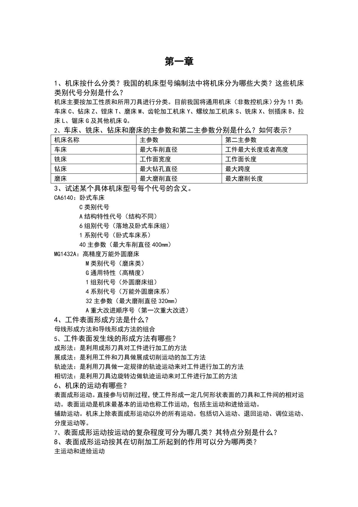 机械制造技术基础第二版(贾振元)答案